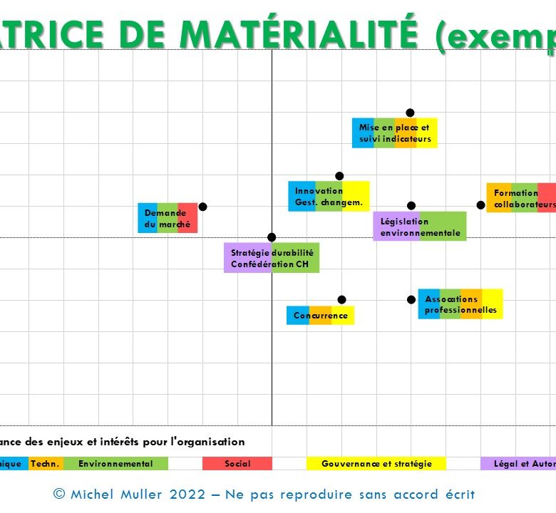 Exemple matrice de matérialité